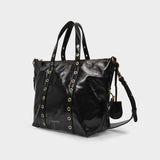 Sac Zippy Pm en Cuir Craquelé Noir