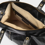 Sac Zippy Pm en Cuir Craquelé Noir