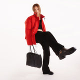 Bottines Allostock Check en Cuir Noir