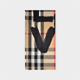 Echarge Half Mega Love en Cachemire - Motif check