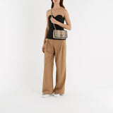 Sac Hobo Ll Sm Lola C Bch - Burberry - Coton - Motif check