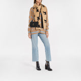 Echarpe All Over - Burberry - Cachemire - Camel