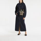 Cabas Mini London - Burberry - Coton - Vert Olive