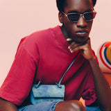 Lunettes De Soleil - Bottega Veneta - Métal - Argenté/Violet