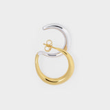 Boucles D'Oreille Curl - Charlotte Chesnais - Argent/18K Plaqué Or