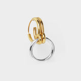 Mono Boucle d'Oreille Three Lovers en Vermeil et Argent