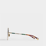 Lunettes de Soleil en Injection Doré