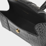 Sac À Main Hourglass Xs - Balenciaga - Cuir - Noir