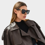 Lunettes de Soleil Papillon En Acétate Ecaille