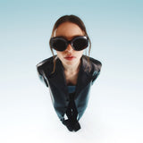 Lunettes de Soleil en Acétate Marron