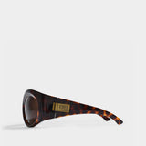 Lunettes de Soleil en Acétate Marron