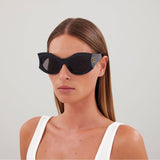 Lunettes De Soleil - Balenciaga  - Acétate - Noir