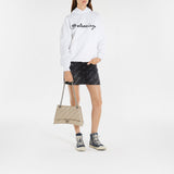 Sac Hobo Crush Chain - Balenciaga - Cuir - Taupe