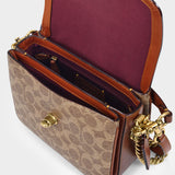 Sac À Bandoulière Cassie 19 - Coach - Toile - Tan Rust