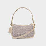 Sac Hobo Swinger - Coach - Jacquard - Beige