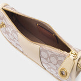 Sac Hobo Swinger - Coach - Jacquard - Beige