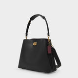 Sac Willow Shoulder - Coach - Cuir - Noir