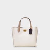 Tote Bag Willow Tote 24 - Coach - Cuir - Blanc