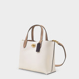 Tote Bag Willow Tote 24 - Coach - Cuir - Blanc