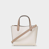 Tote Bag Willow Tote 24 - Coach - Cuir - Blanc