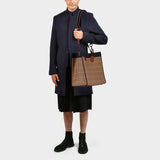 Sac Signature Field Tote 40 en Toile Enduite Beige