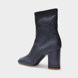 Bottines Bathy Grain en Cuir Bleu