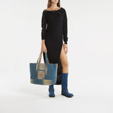 Bottes Balius - Acne Studios - Toile - Bleu