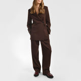 Derbies 132 en Cuir Poli Bordeaux