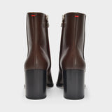 Bottines Leandra en Cuir Marron