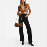 Bottines Leandra en Cuir Marron