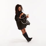 Bottes Blanca en Cuir Noir