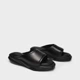 Sandales Mono en Cuir Noir