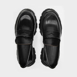 Mocassin en Cuir Noir