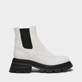 Bottines Wander en Cuir Blanc