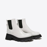 Bottines Wander en Cuir Blanc