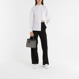 Sneakers Oversized - Alexander Mcqueen - Cuir - Blanc/Bleu Paris