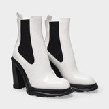 Bottes en Cuir Blanc