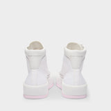 Sneakers Deck High en Toile Blanche