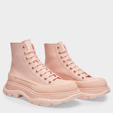 Bottines Tread Slick High en Cuir Rose