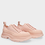 Baskets Tread Slick Low en Cuir Rose