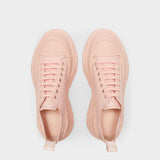 Baskets Tread Slick Low en Cuir Rose
