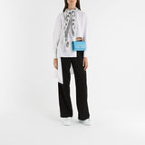 Sneakers Oversized - Alexander Mcqueen - Cuir - Blanc/Bleu Poudre