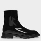 Bottines en Cuir Noir