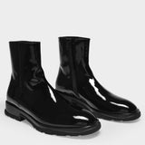 Bottines en Cuir Noir