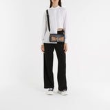 Baskets Tread Slick en Toile Noire & Blanche