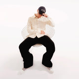 Chapeau Mcqueen Stacked - Alexander Mcqueen - Coton - Noir/Ivoire