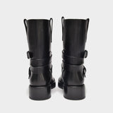 Bottines Julian A. en Cuir Noir