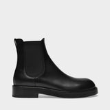 Bottines Stef Chelsea en Cuir Noir