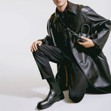 Bottines Stef Chelsea en Cuir Noir