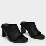 Mules Clara en Cuir Noir